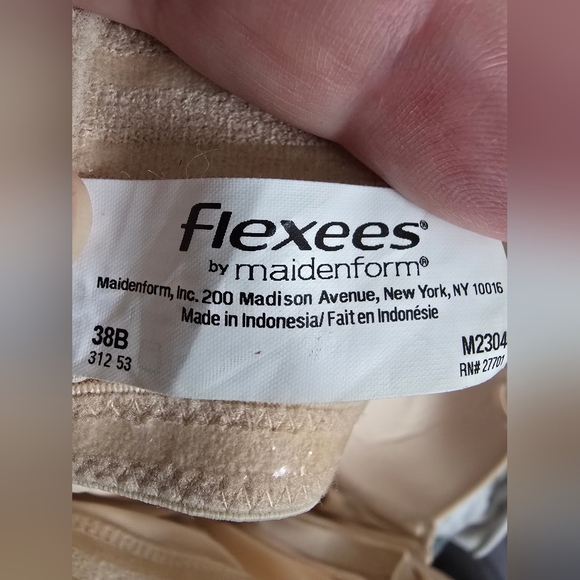 Maidenform Flexees 38B Shapewear Firm Control Convertible Slip Build In Bra - Picture 9 of 9